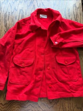 Vintage Pendleton Red Women's Pea Coat